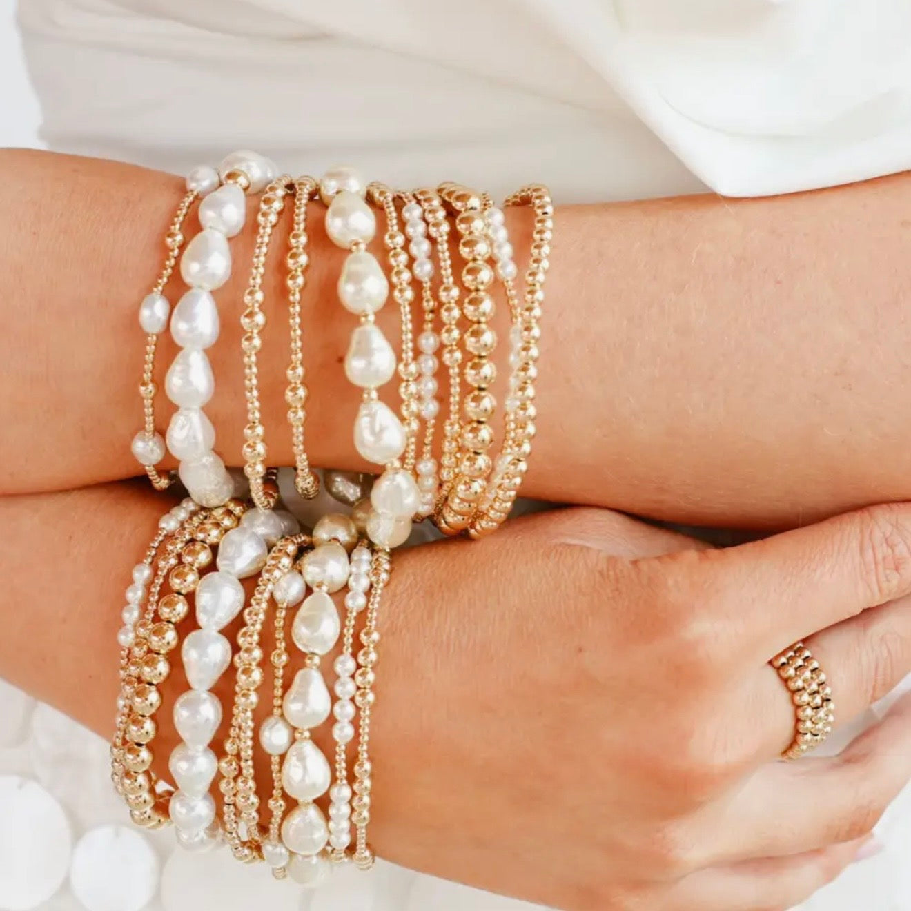 Beaded Blondes | Saylor Pearl Bracelet