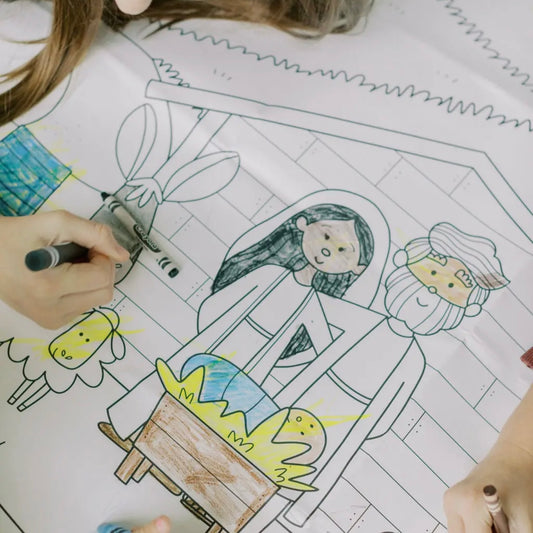 Tiny Theologians | Journey To the Manger Giant Coloring Sheet
