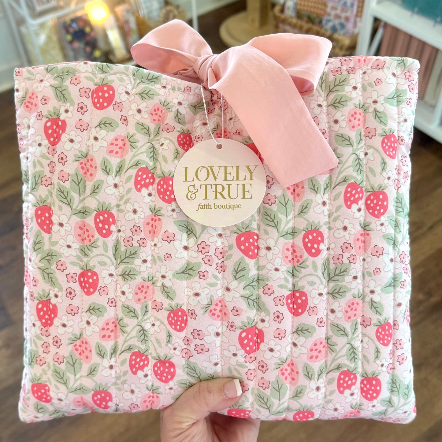 Floral Bible Cover | Hannah Strawberry