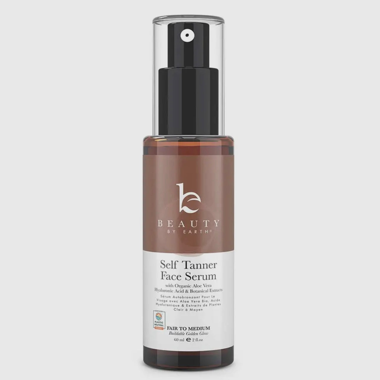 Beauty By Earth Self Tanner Hyaluronic Acid Face Serum | Fair To Medium