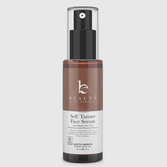 Beauty By Earth Self Tanner Hyaluronic Acid Face Serum | Fair To Medium