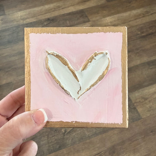 Textured Block | Heart