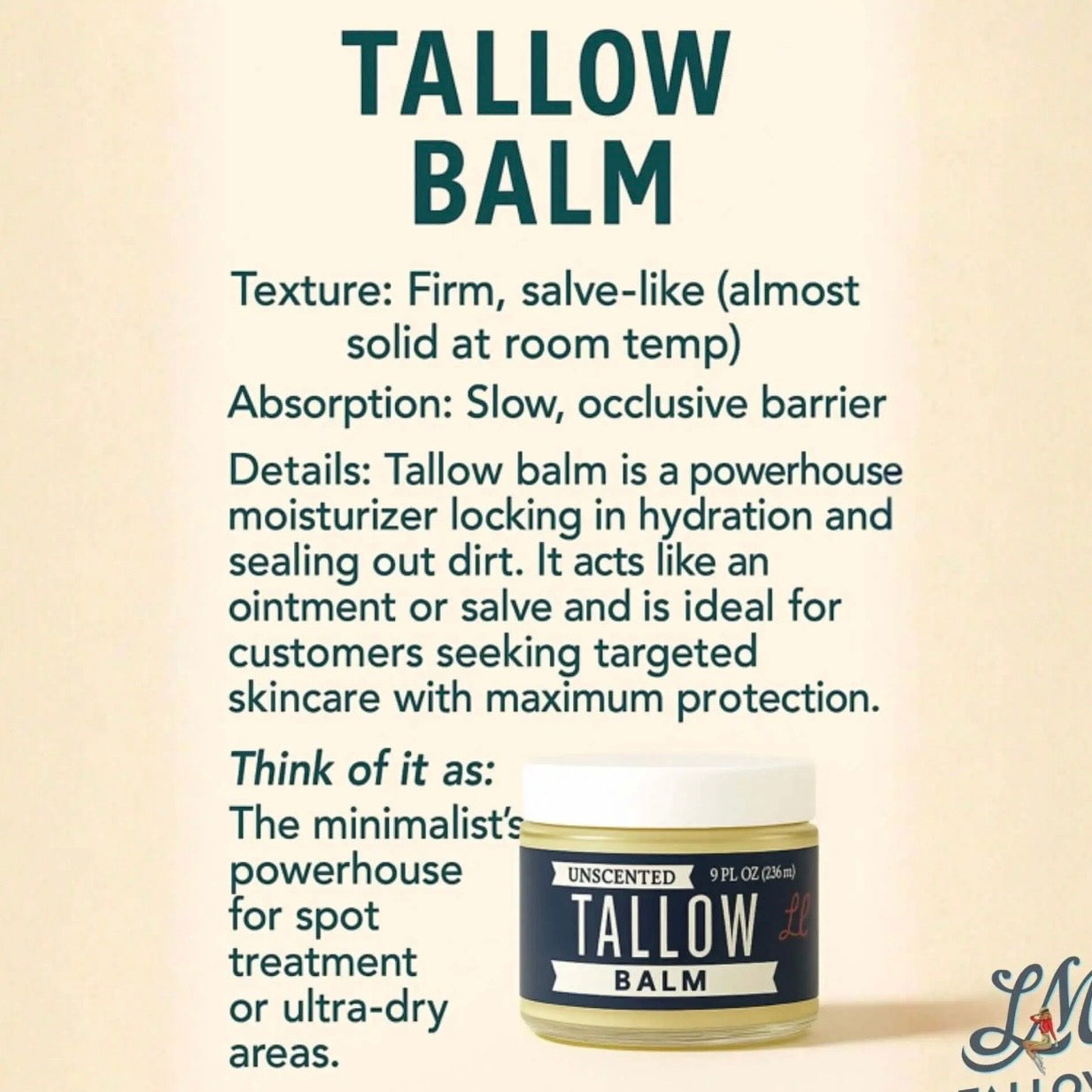 Tallow | Unscented Balm 2oz