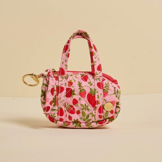 Itty Bitty Duffle Bag Charm | Strawberry Fields