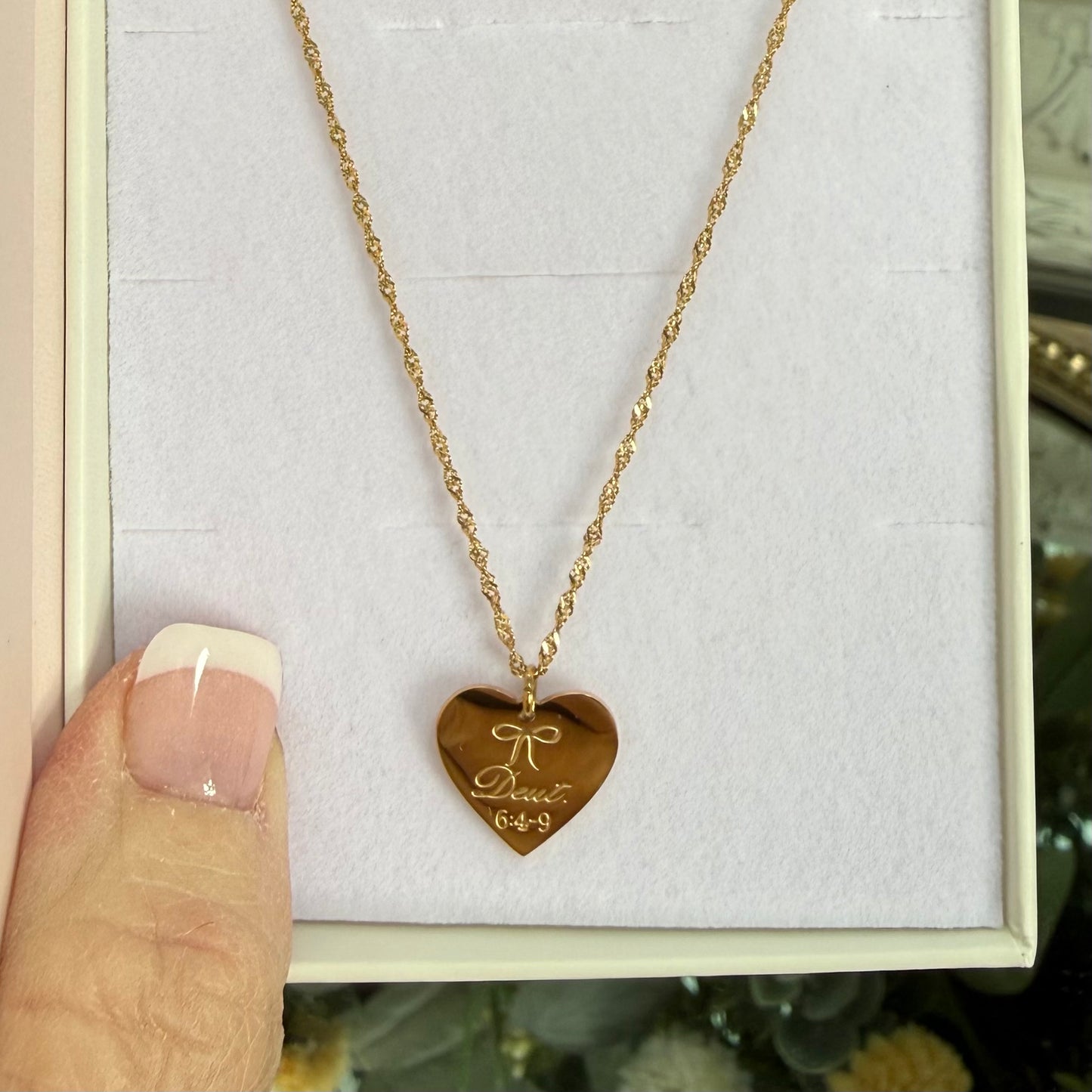 LoveStory Necklace | Love the Lord Your God Deuteronomy 6:4-9
