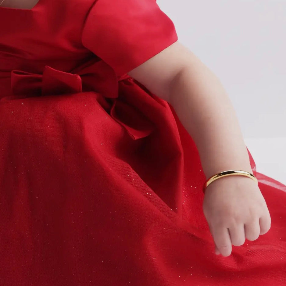 Girls Bracelet - Classic Gold Bangle