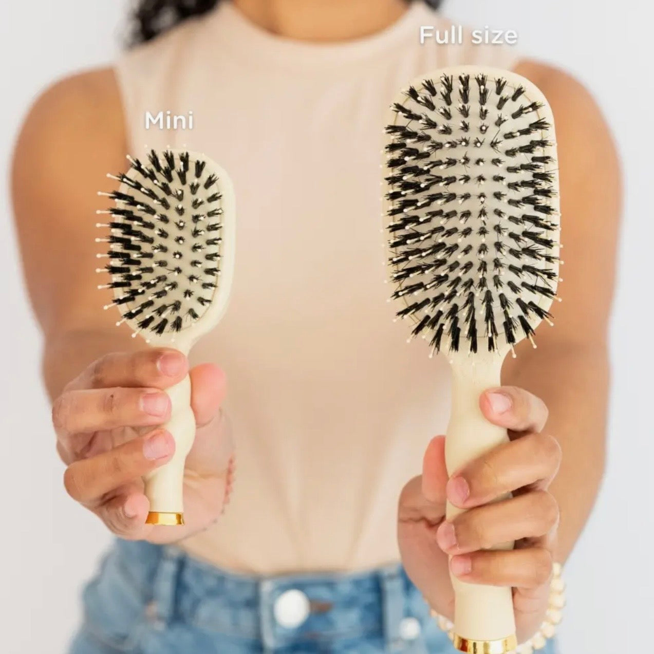 Mini Boar Bristle Hair Brush