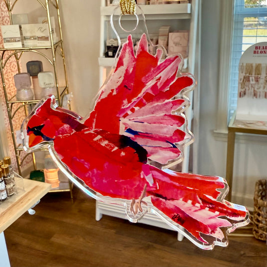 Acrylic Cardinal Ornament
