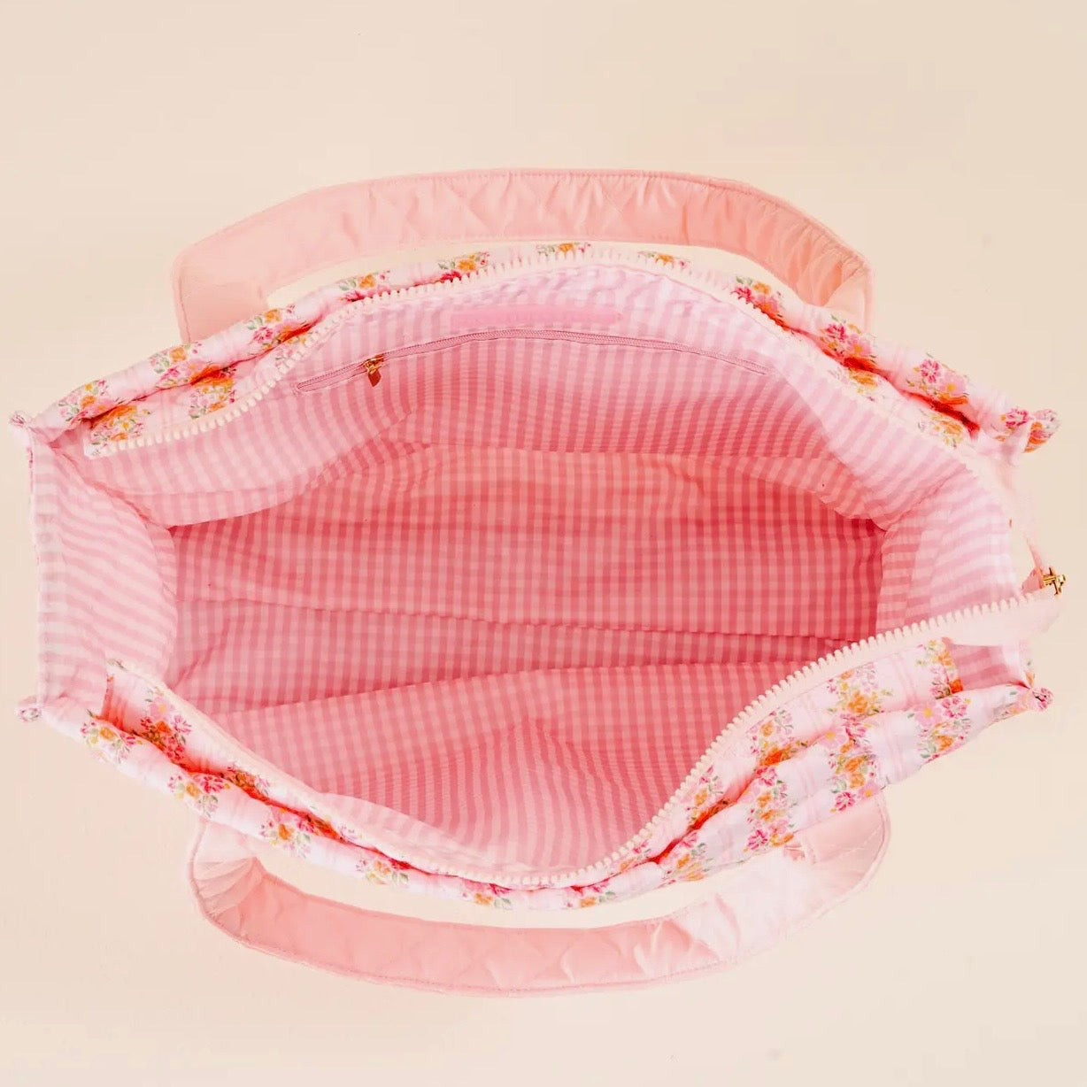 Quilted Tote Bag | Petal Parade Pink