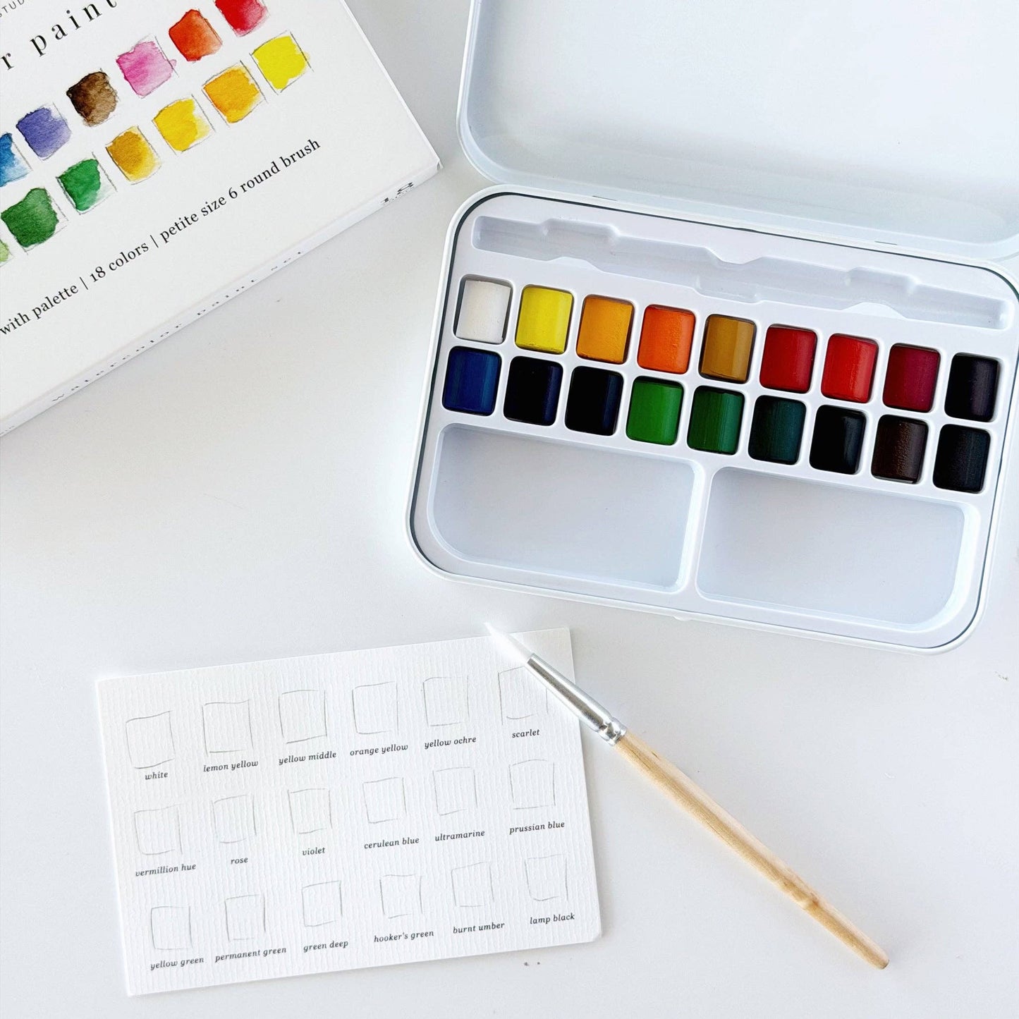 Watercolor Paint Set | 18 Colors