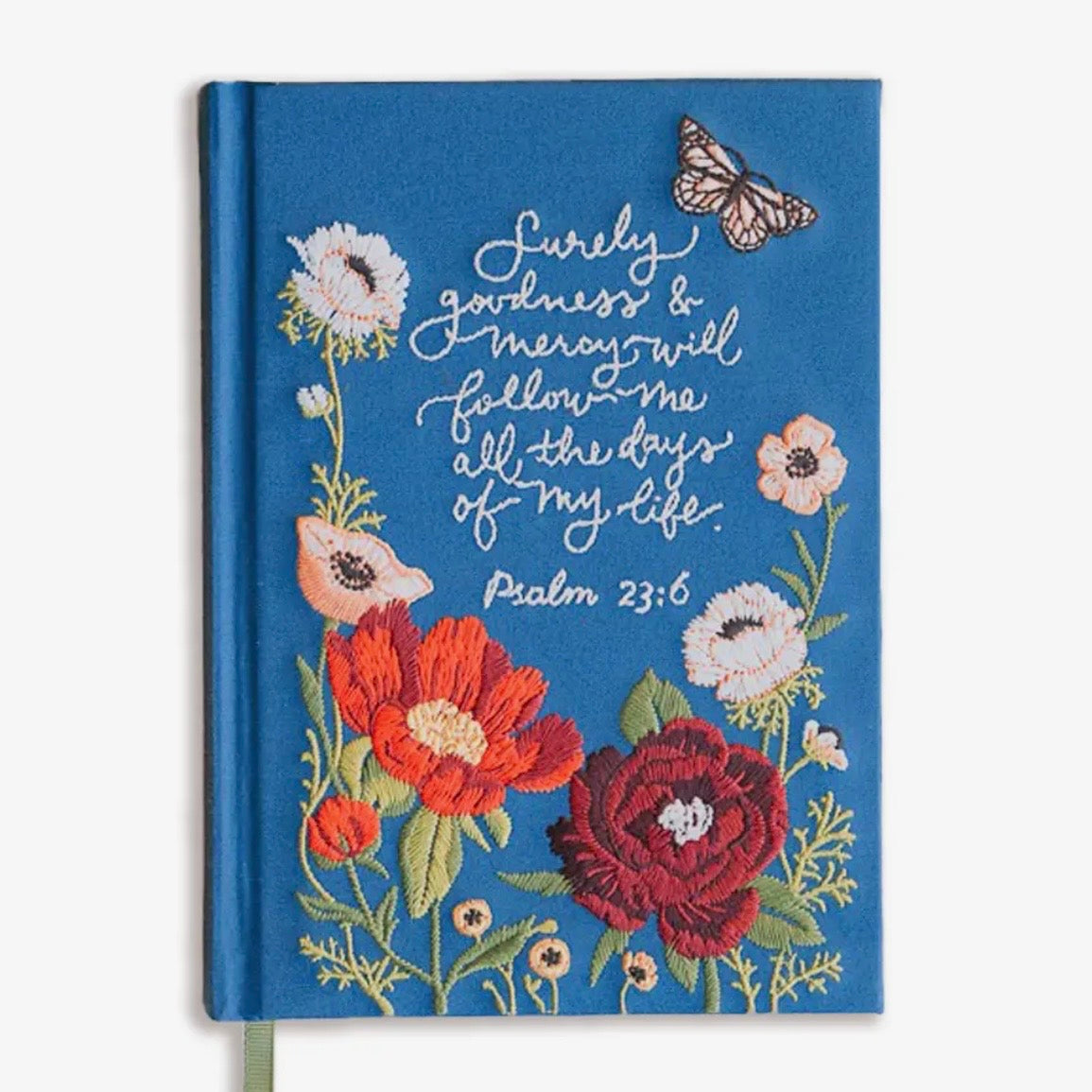 Psalm 23 Embroidered Journal