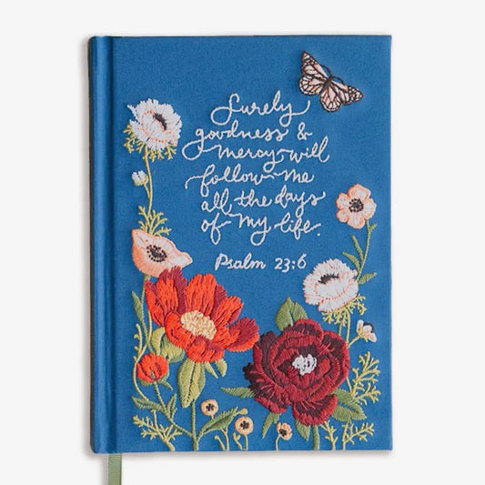 Psalm 23 Embroidered Journal