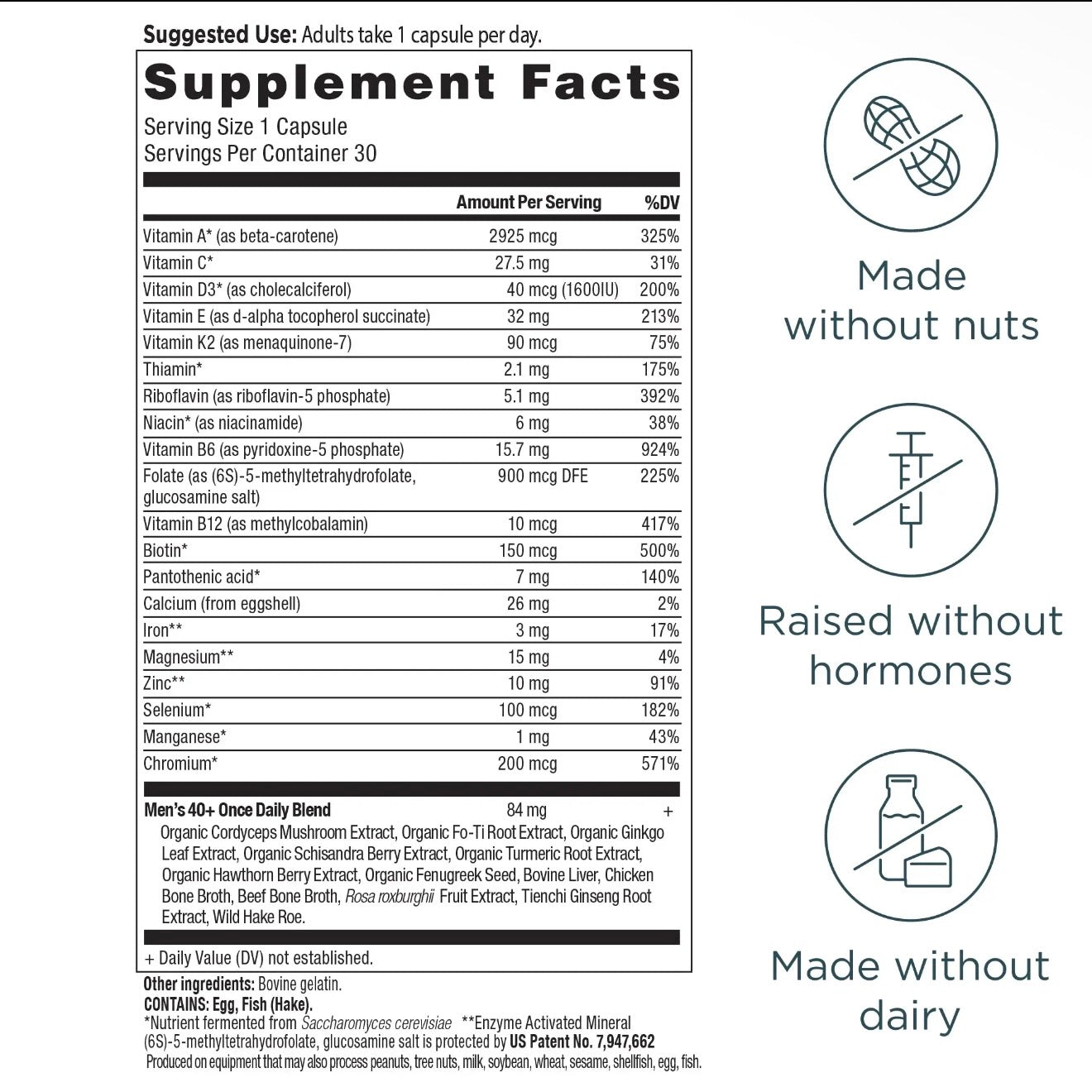 Ancient Multivitamin Men's 40+ Once Daily | 30
Capsules