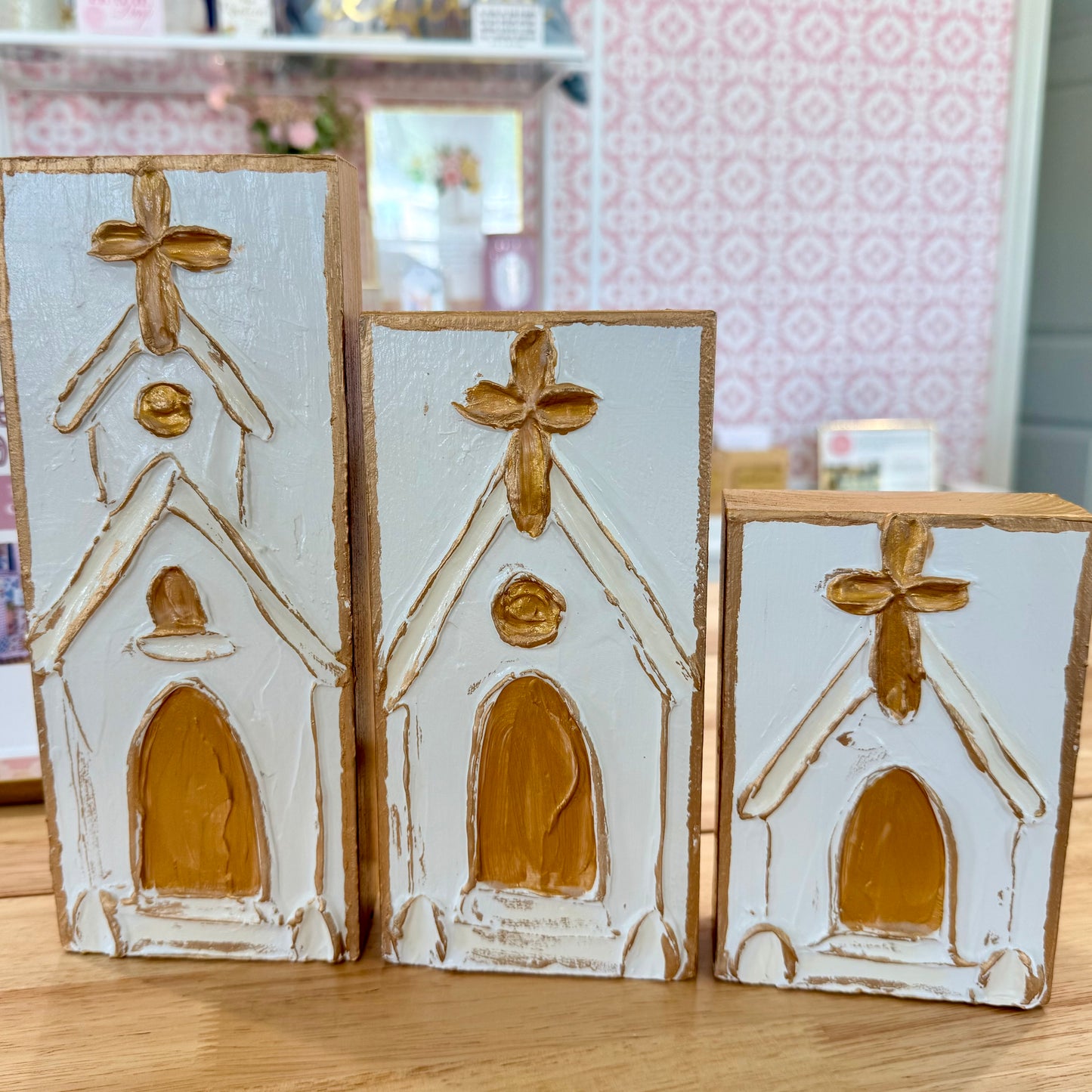 Textured Block | Gold Church