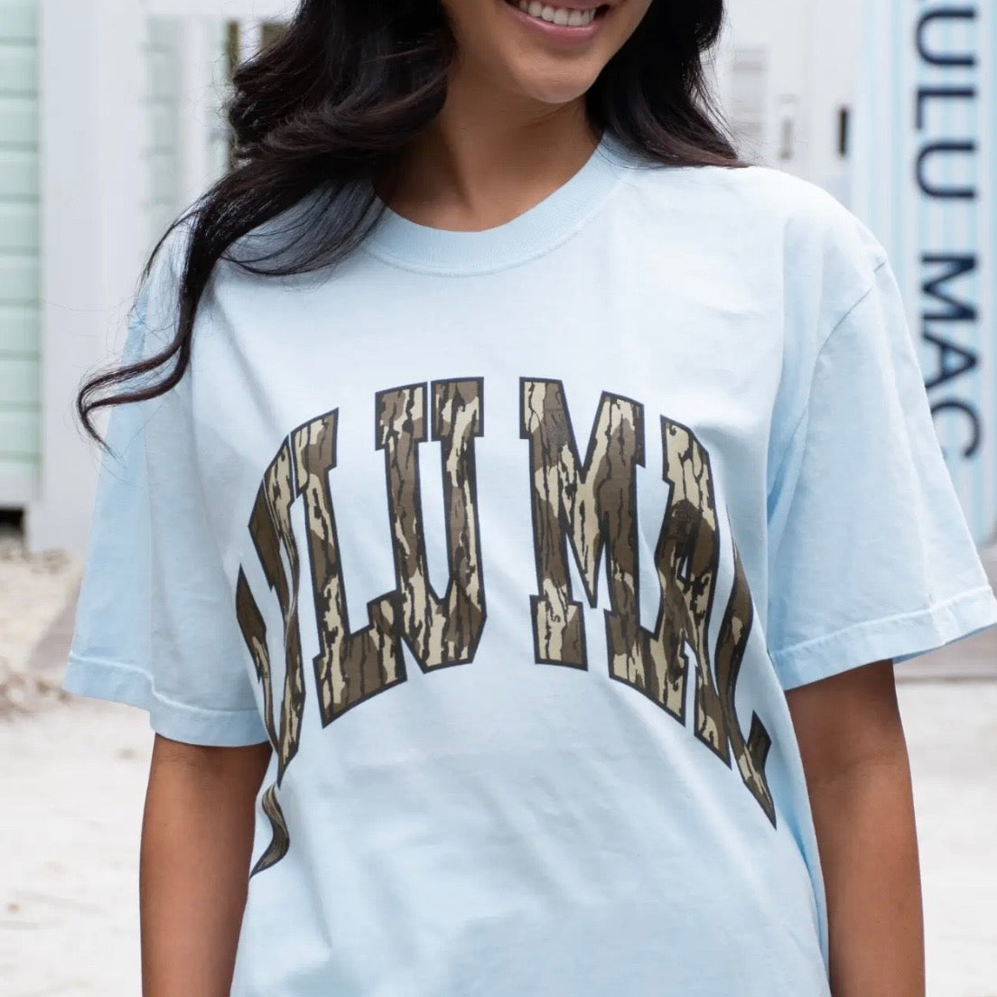Lulu Mac Tee | Chambray Mossy Oak