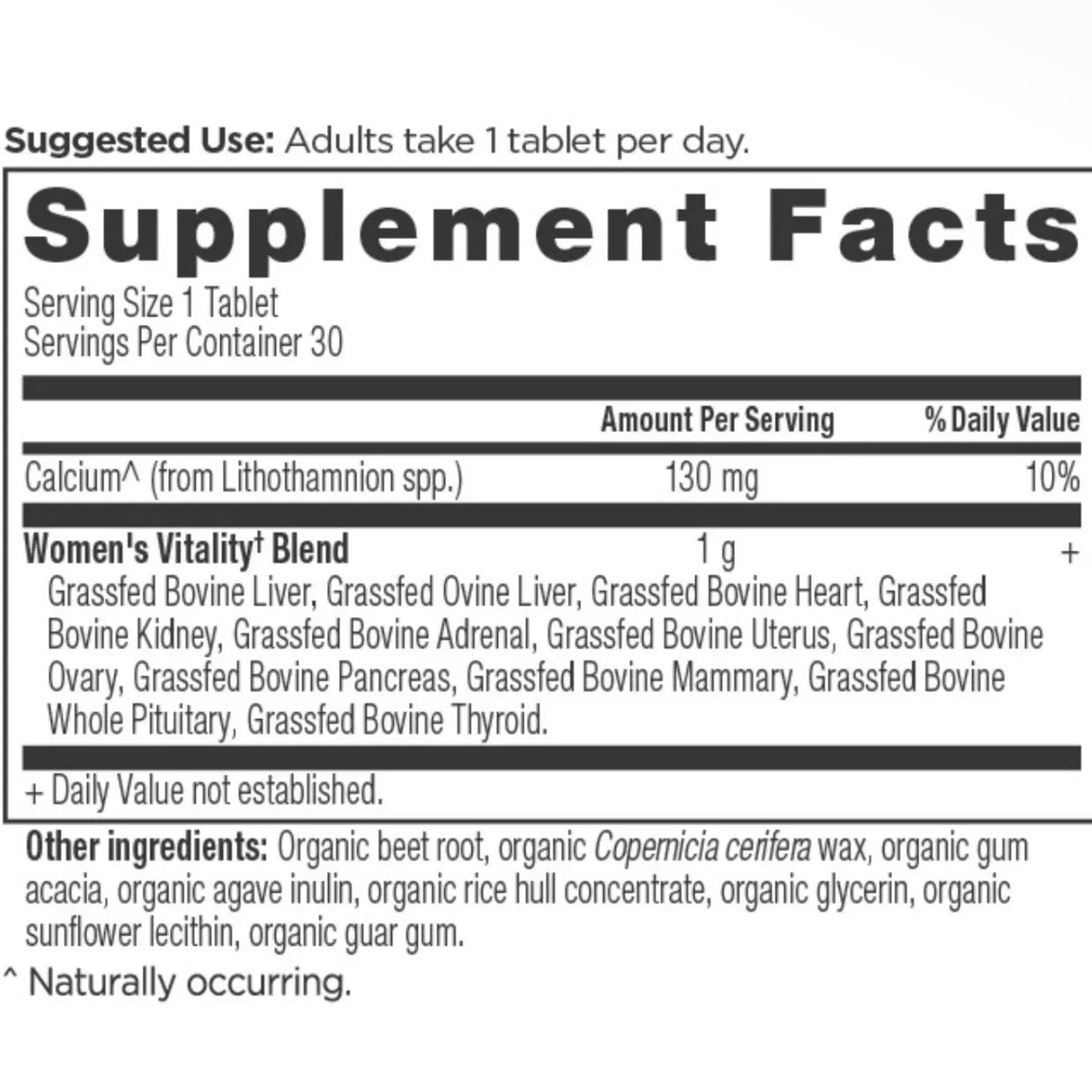 Women's Vitality Once Daily (30 Servings)