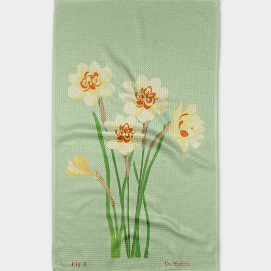 Geometry Dish Towel | March Daffodils