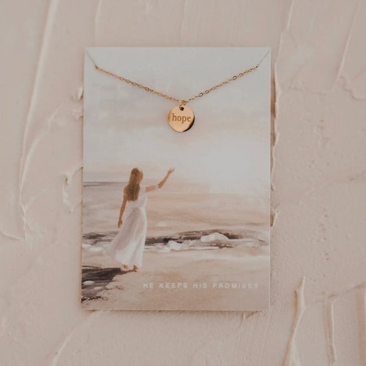 Disc Necklace | Hope