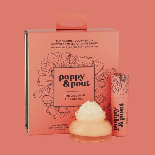 Poppy & Pout Lip Care Duo | Pink Grapefruit