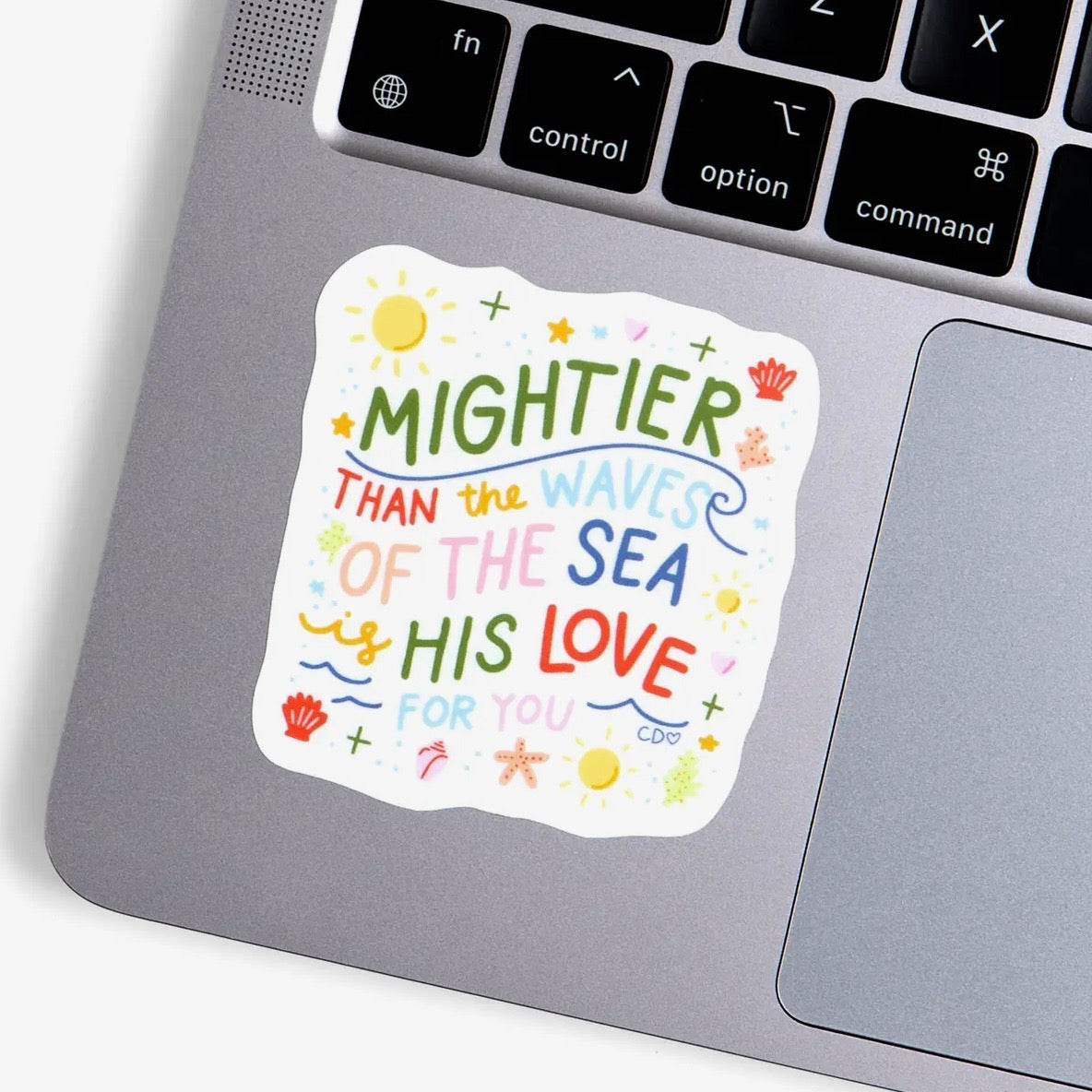 Mightier Than the Waves Sticker