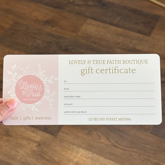 Gift Certificate