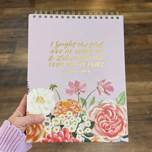 Wirebound Notepad | I Sought The Lord