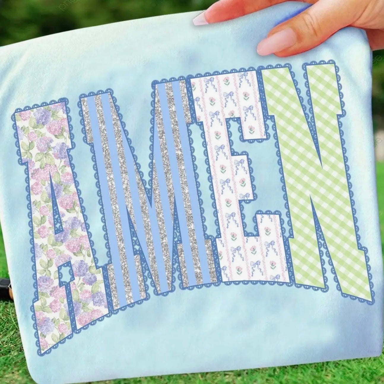 Tee | Preppy Floral Amen