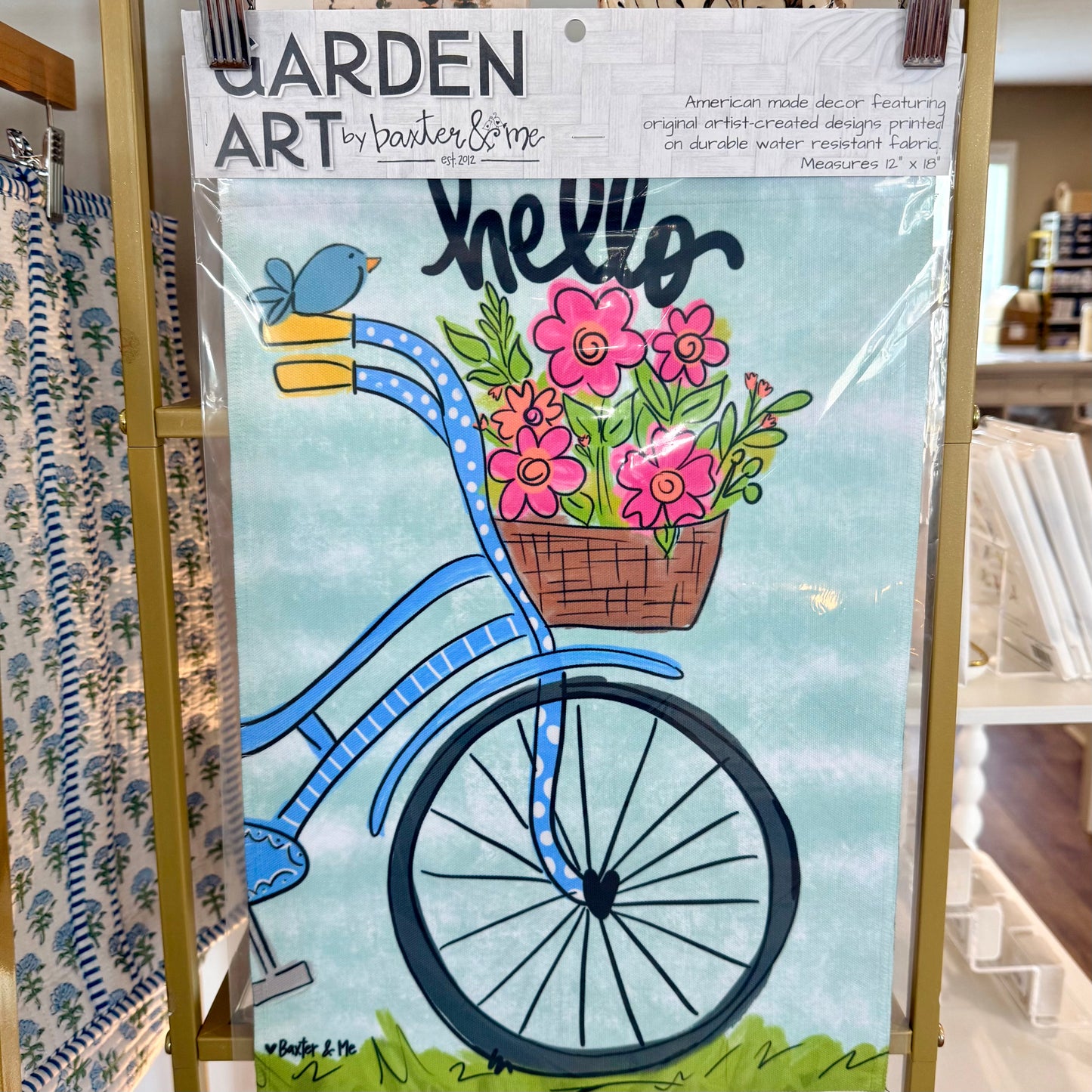 Garden Flag | Hello Bike