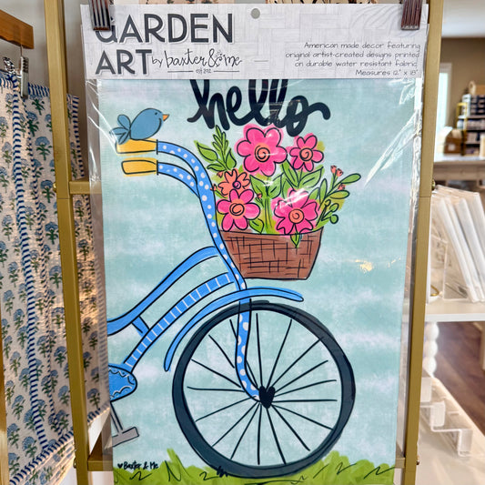 Garden Flag | Hello Bike