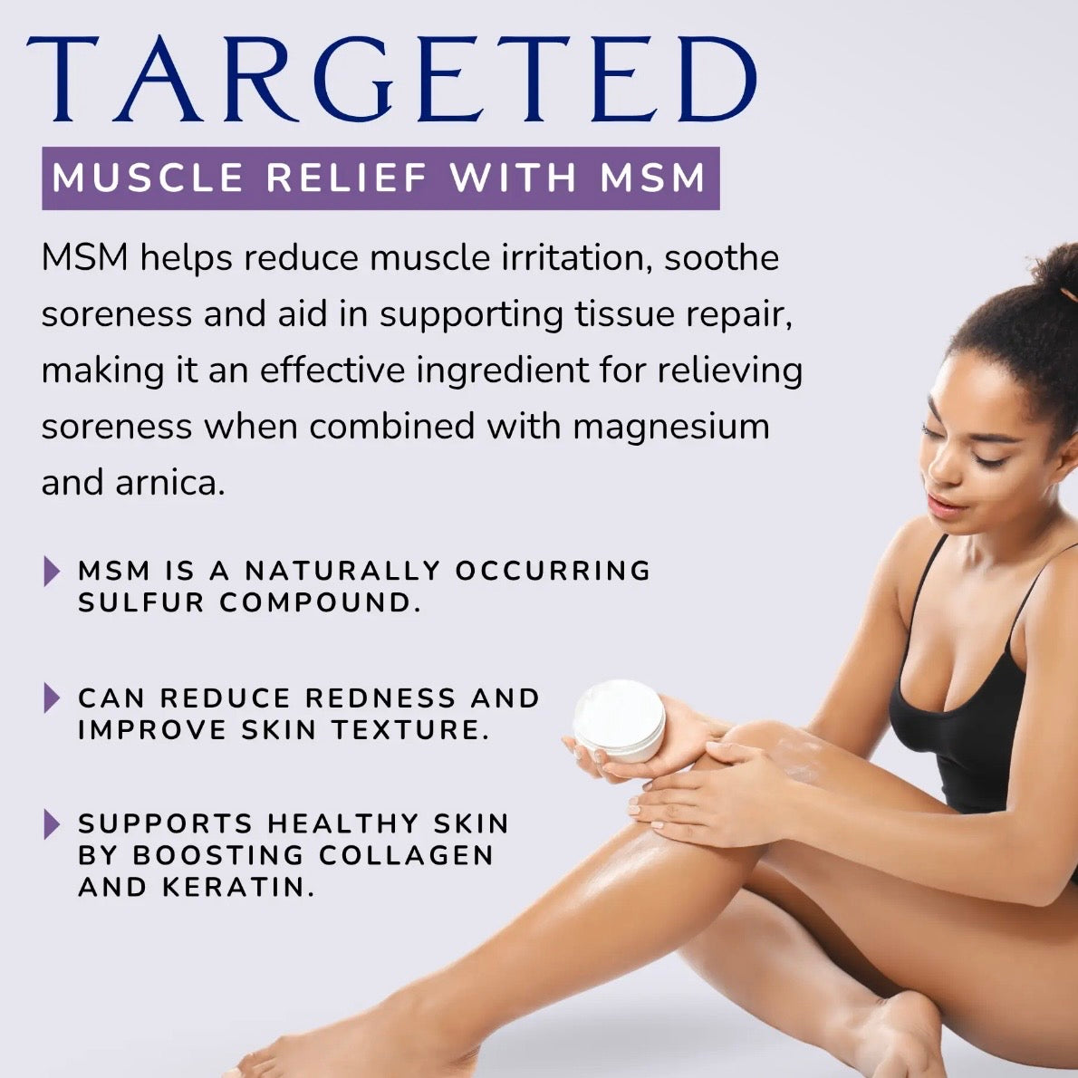 Dead Sea Magnesium Cream With Arnica & MSM | Lavender