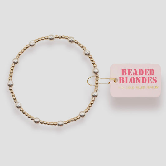 Bracelet - Lively Gold & Silver | 6.75 inch