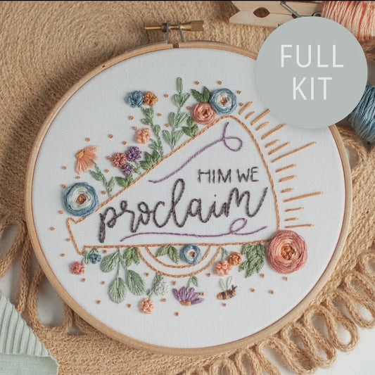 Embroidery Kit | Him We Proclaim