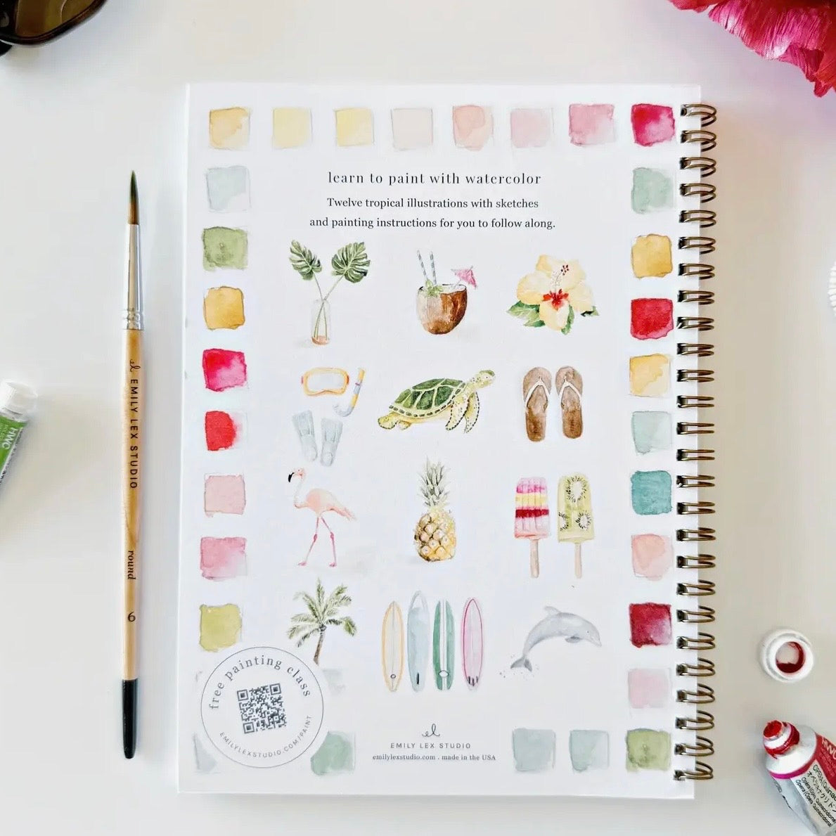 Watercolor Workbook | Tropical