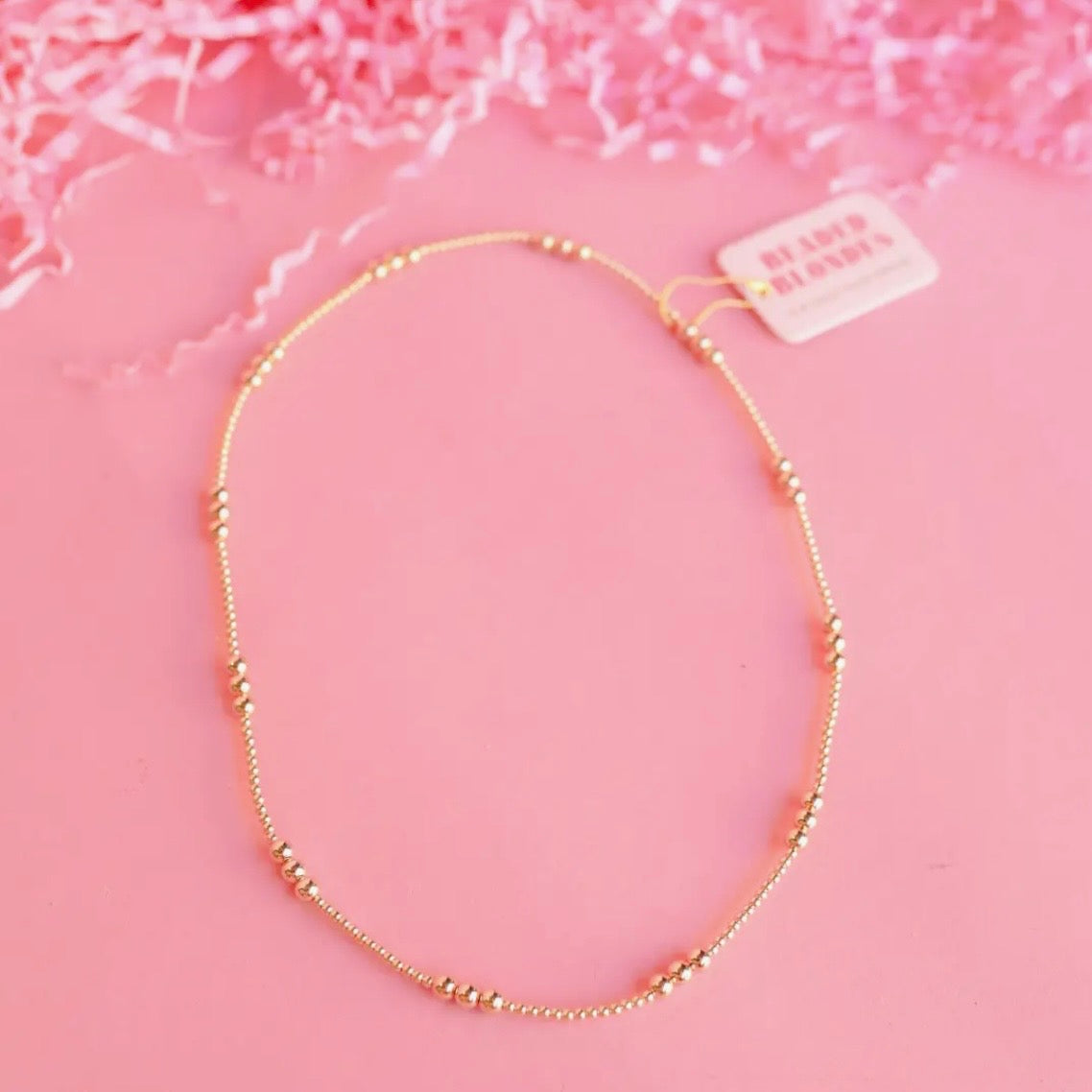 Beaded Blondes | Ily (I Love You) Necklace | 16”