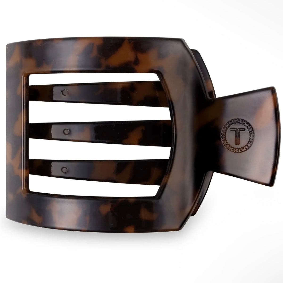 Teleties Square Flat Clip | Large | Tortoise