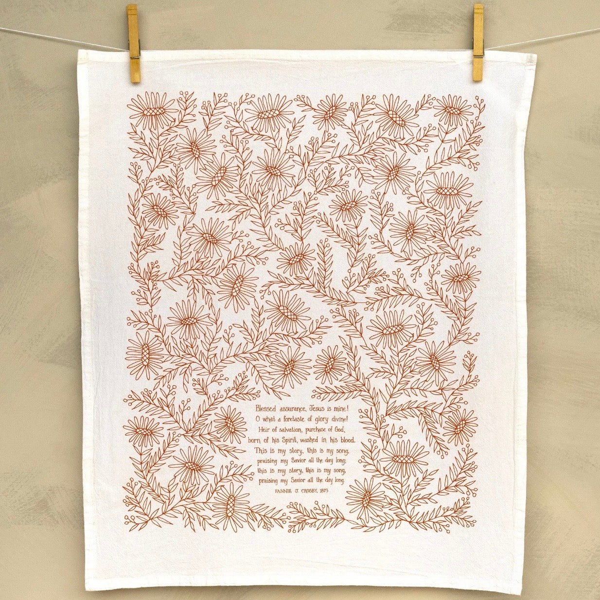 Hymn Tea Towel | Blessed Assurance