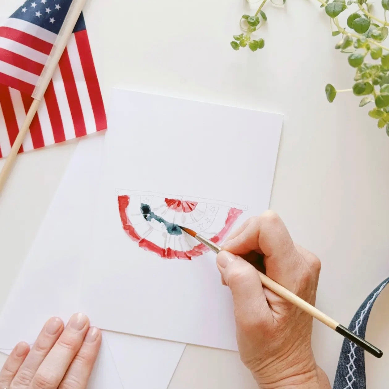 Paintable Watercolor
Notecard Set
 | Americana