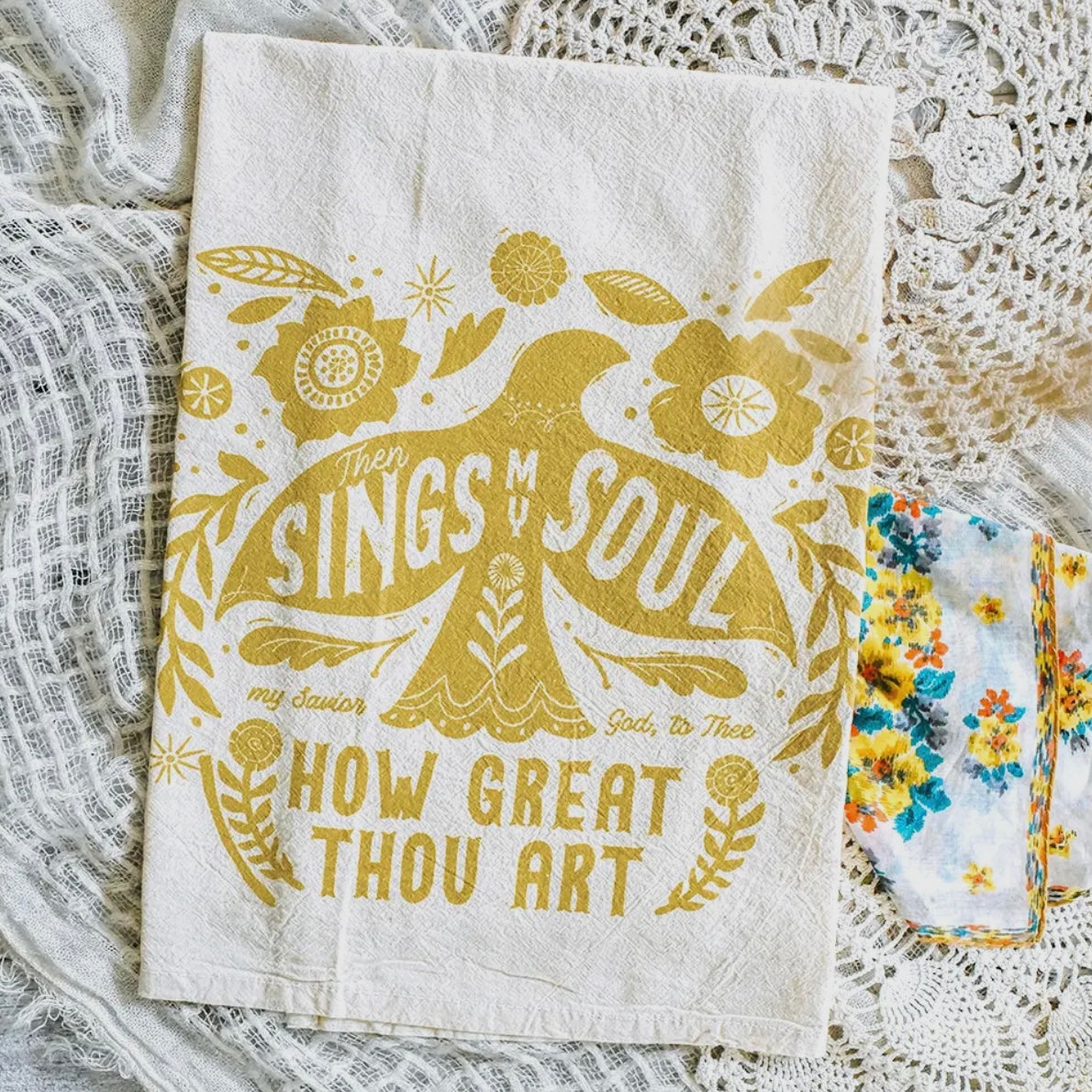 Tea Towel | Then Sings My Soul