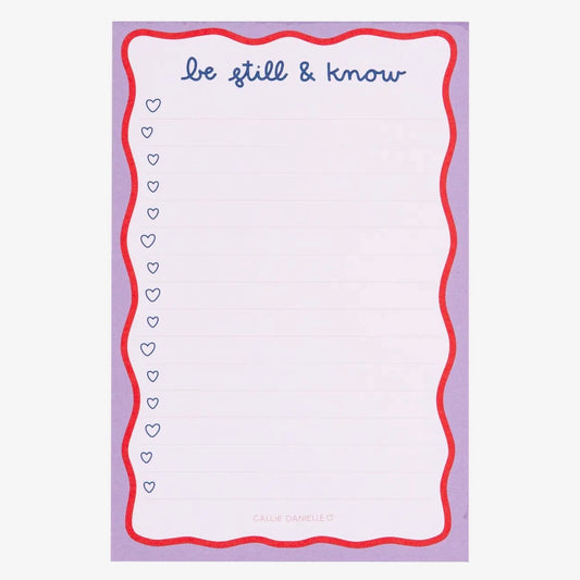 Be Still & Know Notepad