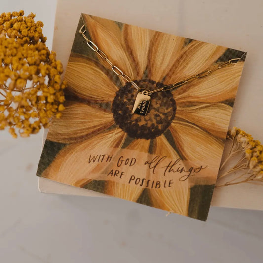 Mini Tag Necklace | All Things New