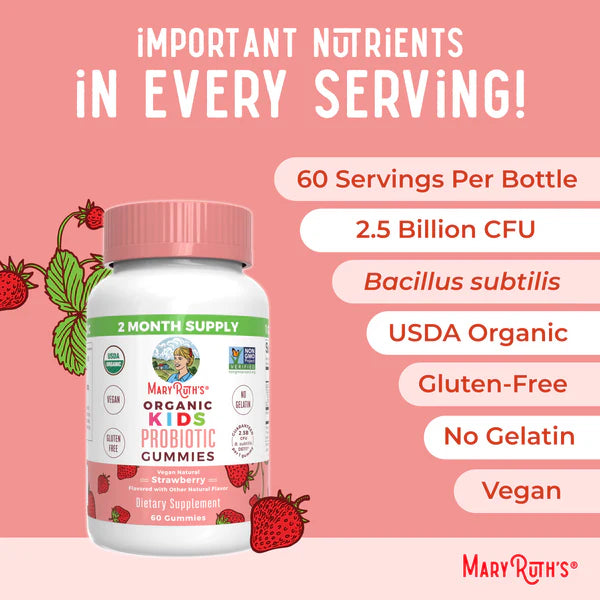 Mary Ruth’s Organic Kids Probiotic Gummies