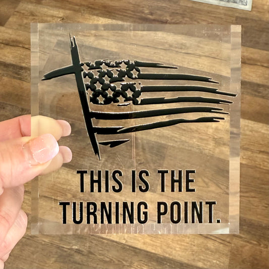 Turning Point Acrylic Block | Charlie Kirk