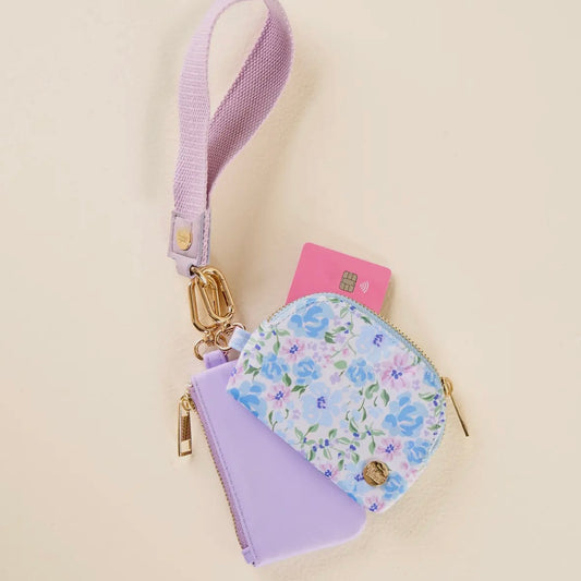 Pouch Wristlet | Secret Garden Blue