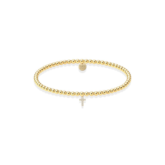 Beaded Faith Cross Bracelet