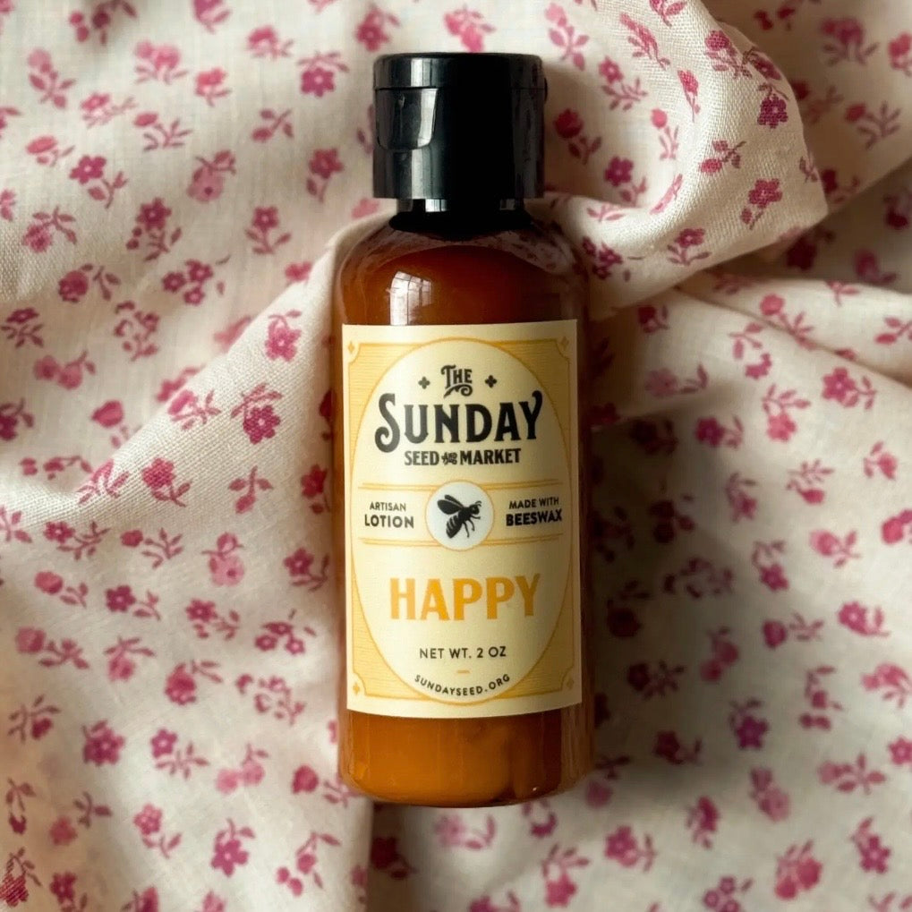 Beeswax Mini Lotion | Happy