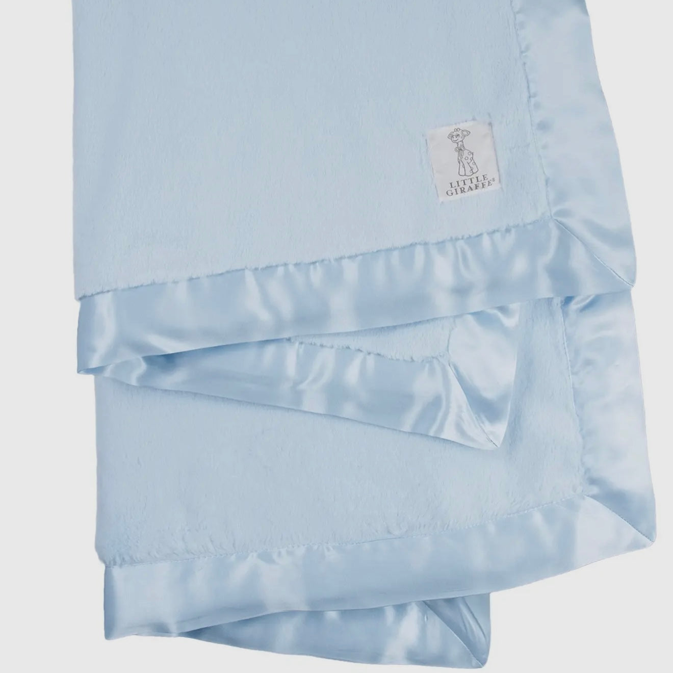 Little Giraffe Luxe Baby Blanket | Blue