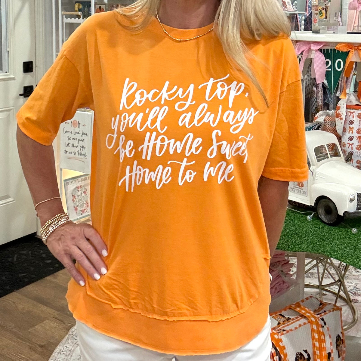 Royce Vintage Poncho Tee | TN Orange