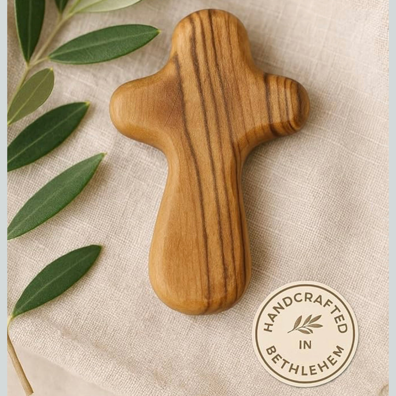 Olive Wood Comfort Crosses from Bethlehem Israel