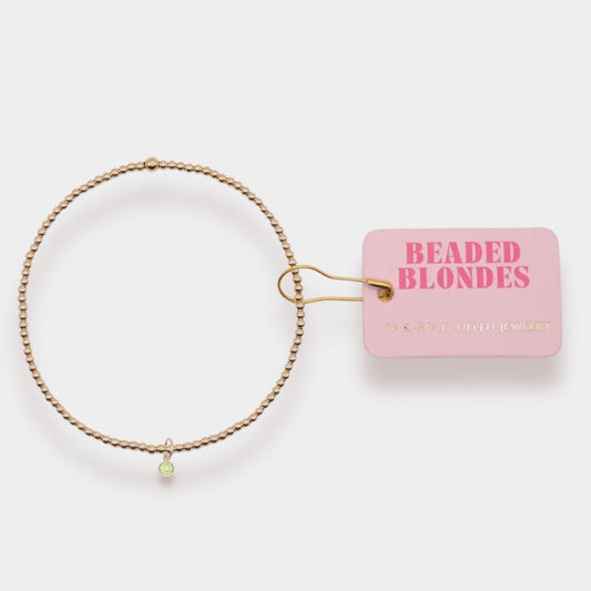 Beaded Blondes Birthstone | 
August