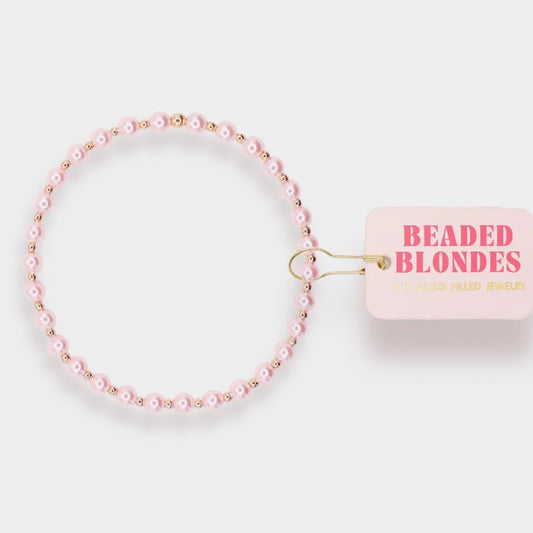 Beaded Blondes | Pink Mini Luci Pearl